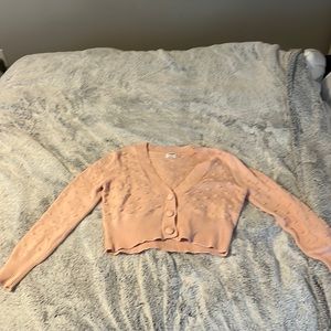 cropped pink sweater cotton on